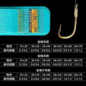 Hameçons double en acier au carbone de haute qualité Wild Fishing Jin Hai Xi Gold Sleeve de 20 cm pour la pêche au carpe crucian en eau douce - Product Image 1