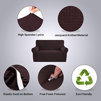 Housse extensible universelle pour canapé et fauteuil, pour 2 places, en Spandex, motif Jacquard, à la mode, 1 pièce