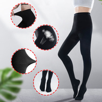 Collants de contention médicaux 20-30 mmHg pour femmes - Bout fermé, respirants, antibactériens, écologiques, opaques pour varices et œdèmes