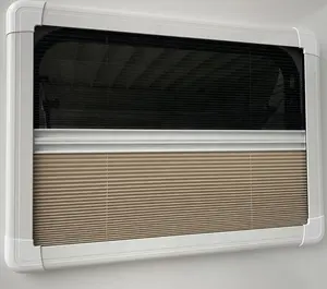 Ventanas y puertas de autocaravana, acrílico, doble acristalado, con persianas y pantalla contra insectos
