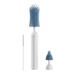 Cepillo de limpieza de biberones de silicona con cerdas suaves, diseño moderno para la limpieza de biberones - Product Image 3