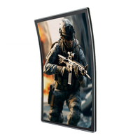 Arcade Gaming Display 3M 3840*2160 Monitor LCD táctil LDZ Full Red 43 pulgadas Pantalla curva Monitores Lcd con luz LED