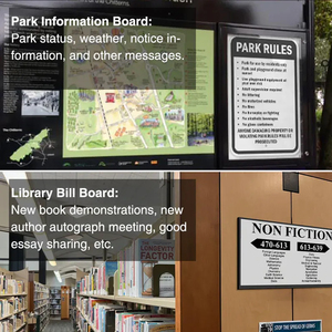 Équipement de publicité de qualité supérieure Signalisation numérique Ec 13.3 pouces Gare routière Signalisation e-ink Affichage extérieur étanche e-ink pour bus - Product Image 3