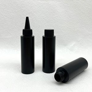 Bouteilles en HDPE noires bon marché en stock d'usine, 100 ml, noir mat, à presser, pour acétone, <span class=keywords><strong>liquide</strong></span> acrylique, monomère chimique, bouteilles en plastique HDPE - Product Image 2