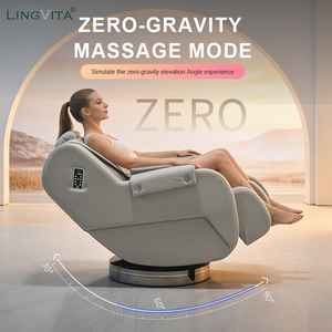 Fauteuil de massage rotatif intelligent Lingvita Pro, ergonomique, gain de place, <span class=keywords><strong>siège</strong></span> inclinable à gravité zéro, automatique - Product Image 3