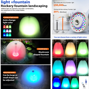 IP68 không thấm nước dưới nước đèn 12V 24V RGBW RGB thay đổi màu sắc dẫn chìm đài phun nước vòng vòi phun đèn với vòi phun - Product Image 3