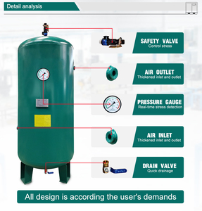 Réservoir vertical haute pression de récepteur d'air comprimé 600L - Product Image 2