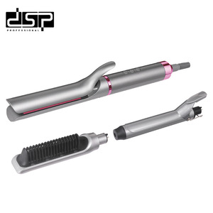 Dsp Dansong Hair Styler 3 In 1 Multifunctional Electric Curling Straightening <b>Brush</b> Fast <b>Heating</b> For Dry Hair - Product Image 2