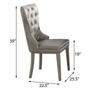 Juego de 2 sillas laterales con mechones de champán estilo DB Midcentury para salas de estar, cafeterías, restaurantes, hogar, oficina, luz para Exterior - Product Image 5