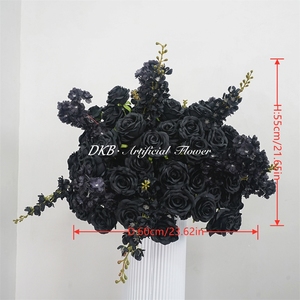 DKB Artificial Flowers Luxury Silk Rose Flower Balls Wedding Centerpieces Table Decorations High Quality Artificial Flower Ball - Product Image 2