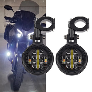 Lampe auxiliaire LED pour <span class=keywords><strong>moto</strong></span>, pour <span class=keywords><strong>BMW</strong></span> R1200GS F800GS ADV Yamaha MT07 MT09 CRF1000L Africa <span class=keywords><strong>Twin</strong></span> Kawasaki, feux antibrouillard, lampe <span class=keywords><strong>moto</strong></span> - Product Image 2