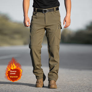 <span class=keywords><strong>Pantalon</strong></span> cargo tactique thermique coupe-vent IX9, multi-poches, en polaire, pour l'<span class=keywords><strong>escalade</strong></span> et la chasse - Product Image 4