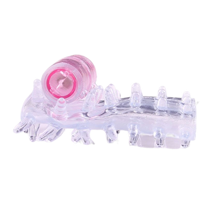 K0123 ซิลิโคนเป็นมิตรกับสิ่งแวดล้อมกันน้ำสีขาวแหวนค็อกริงเครื่องนวดลิ้นเครื่องสั่น RC012 - Product Image 2