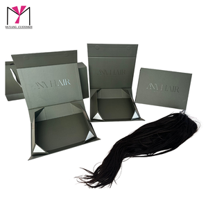 กล่องวิกผมแฟนซีคุณภาพสูง ป้องกันรังสียูวี กระดาษกันไขมัน บรรจุภัณฑ์กระดาษแข็ง พิมพ์โลโก้ได้ตามต้องการ น้ำหอม ของใช้ในบ้าน อาหาร จัดส่ง แม่เหล็ก - Product Image 4