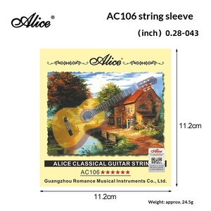 Cordes de <span class=keywords><strong>guitare</strong></span> classique Alice A106 AC106-N, 1ère à <span class=keywords><strong>6</strong></span>ème cordes en nylon pour instruments de musique, transfrontalier - Product Image 6