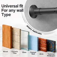 YIJIALE Source OEM/ODM Barra de tensión de acero inoxidable fosfatado de 27.56-47.24 pulgadas para cortina de ducha de alta resistencia para baño