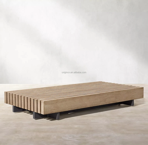 Xuất xứ hiện đại sofa Patio ngoài trời nội thất sân vườn thiết lập U Hình dạng cắt ngoài trời ghế gỗ tếch không thấm nước góc sofa - Product Image 5