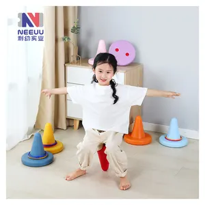 Children's Sensory System Training Equipment One-corner Stool Kids Balance One-legged Chair Toy Feet Self Balance Monopod Chair
