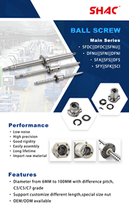 Tự làm CNC 3D bộ phận máy in Threaded Rod dẫn vít 10mm-25mm Đường kính bóng vít Rod 30mm lót acuator thành phần cốt lõi mang - Product Image 6