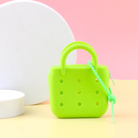 Nouveaux sacs à main miniatures en silicone DIY mignons, imperméables, avec breloques pour enfants