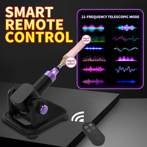 Uzaktan kumanda seks makinesi 21 frekans teleskopik yapay penis 6CM otomatik teleskopik mastürbasyon büyütülmüş vantuz seks makinesi - Product Image 4