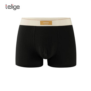 Calzoncillos de algodón a rayas de cintura media para hombre, pantalones de esquina cuadrados sueltos sin costuras para hombre, calzoncillos de algodón para hombre - Product Image 2