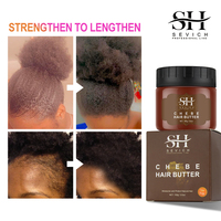 SEVICH Vente en gros Beurre capillaire Chebe 100% naturel et biologique, Beurre anti-chute de cheveux, Beurre de croissance capillaire à la poudre de Chebe