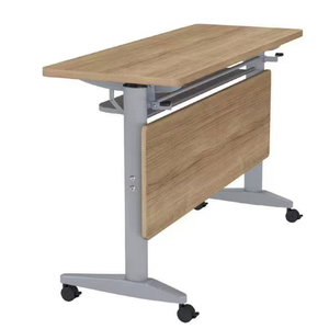 <span class=keywords><strong>Tavolo</strong></span> <span class=keywords><strong>da</strong></span> Conferenza Moderno in Metallo con Pannello in Stile Legno per Ufficio, Casa, Hotel, Ospedale, Laboratorio e Formazione - Product Image 4