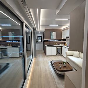 Maisons conteneurs modulaires intelligentes en acier imperméables avec énergie <span class=keywords><strong>solaire</strong></span>, design moderne pour hôtels, villas, salons et parcs - Product Image 6