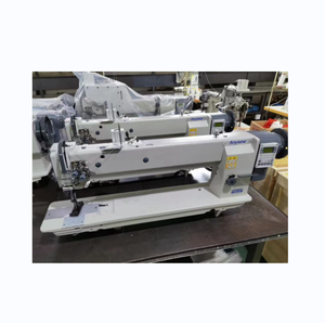 Máquina de coser de pespunte de una aguja de alta resistencia con brazo largo de 762 mm, elevador de pie automático programable, buen precio, alimentación compuesta de cama plana - Product Image 1