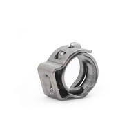 Collier de serrage à oreille unique en acier inoxydable 304 de petite taille, sans palier, 6,5 mm, collier de serrage à pince à oreille unique