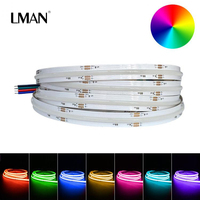 Bande LED COB Numérique Magique RVBIC RVBW Pleine Couleur DC12V 24V, Adressable Intelligente, pour Usage Commercial