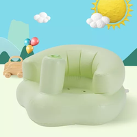 Siège de sol gonflable portable pour bébé, motif mignon, chaise d'apprentissage de la position assise pour nourrisson, pour le bain, l'alimentation, les jeux intérieurs et extérieurs, soutien doux