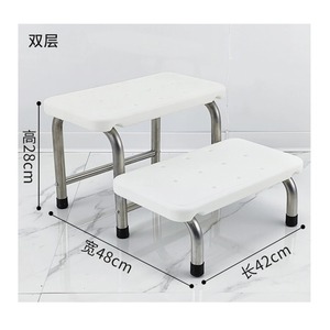 เก้าอี้วางเท้าจินโบคัง 40x30x12.5 ซม. แบบสองชั้น ทำจากพลาสติก สำหรับโรงพยาบาล ตรวจร่างกาย ผ่าตัด - Product Image 2