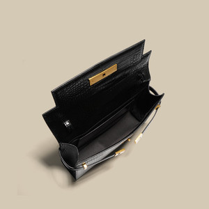 Nuova Borsa a Tracolla Manhattan di Alta Qualità in Vera Pelle con Texture Coccodrillo, Borsa a Spalla Singola - Product Image 3