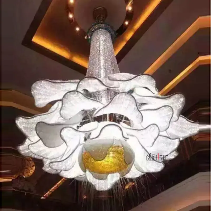 美しい花シャンデリア照明とCrystalペンダントライトホテルモールカスタムハイエンドクラブバーライト