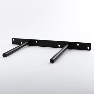 Jinnate Solid Double T Invisible <b>Shelf</b> Support Iron Black Powder Coated <b>For</b> Partition Modern Simple Style - Product Image 4