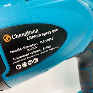 Pistolet pulvérisateur sans fil 550 W à batterie lithium, outils électriques portables, pulvérisateur de peinture sans air pour le travail du bois, pulvérisation séparée, direct usine - Product Image 5