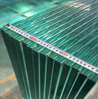 Vitrage feuilleté trempé double couche personnalisé, anti-explosion, pour balustrades d'escalier modernes et murs-rideaux de projets hôteliers