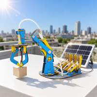 Kit Mainan Tenaga Surya DIY STEM Percobaan Sains Fisika Edukatif Set Bangunan Energi Terbarukan Kayu Plastik Remote Control