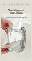 Boîte à bento triple étage en acier inoxydable 304, compatible micro-ondes, étanche, hermétique, isotherme, portable, avec couvercle en plastique pour