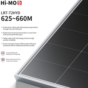แผงโซลาร์เซลล์แบบสองหน้า Hi-MO9 LR7-72HYD กำลังสูง 625W-650W ประสิทธิภาพ 24.4% แบบโมโนฮาล์ฟเซลล์ กระจกสองชั้น - Product Image 3