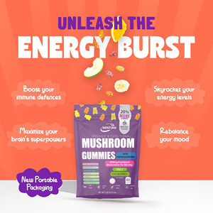 OEM Venta caliente Hongo Ashwagandha Gummies Cerebro Melena de León Extracto de Hongo Gummies - Product Image 3