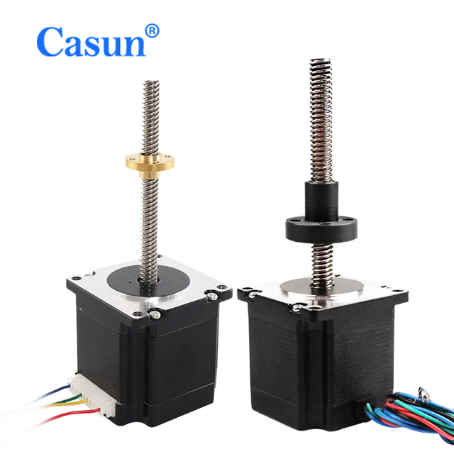 Casun Linear Actuator Lead Screw Laser Nema 23 Stepper Motor 57mm 57BYGH Controller High Torque with CE ISO ROHS
