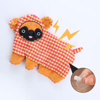Jouet en peluche pour chien de haute qualité en velours de maïs, qui fait du bruit, pour moudre et nettoyer les dents