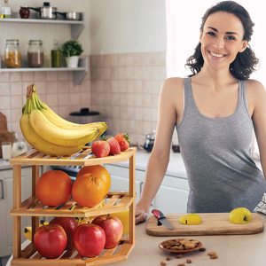 High Quality Bamboo Kitchen Corner Shelf Counter Top Storage Rack Cabinet Pantry Kitchen Bamboo Storage Rack Bamboo