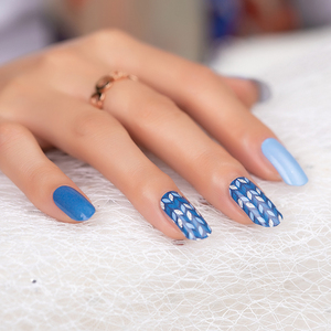 Autocollants pour ongles à dégradé de couleur en gros, bandes de vernis à ongles à paillettes à couverture complète, enveloppes de gel pour ongles - Product Image 5