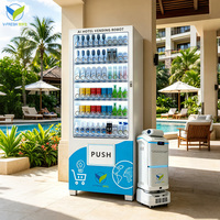 Умный вендинговый аппарат VFresh для отелей: диспенсер туалетных принадлежностей с функцией контроля температуры и сервисным роботом с ИИ для бесконтактной доставки