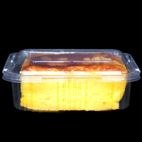 Boîte alimentaire transparente en PET série SG, jetable, pour légumes frais, fruits, laitue, produits agricoles, pâtisseries, gâteaux, à emporter