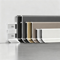 Plinthe en aluminium de 1.5mm d'épaisseur du fabricant professionnel, motif en marbre de haute qualité pour les hôtels muraux, les salons